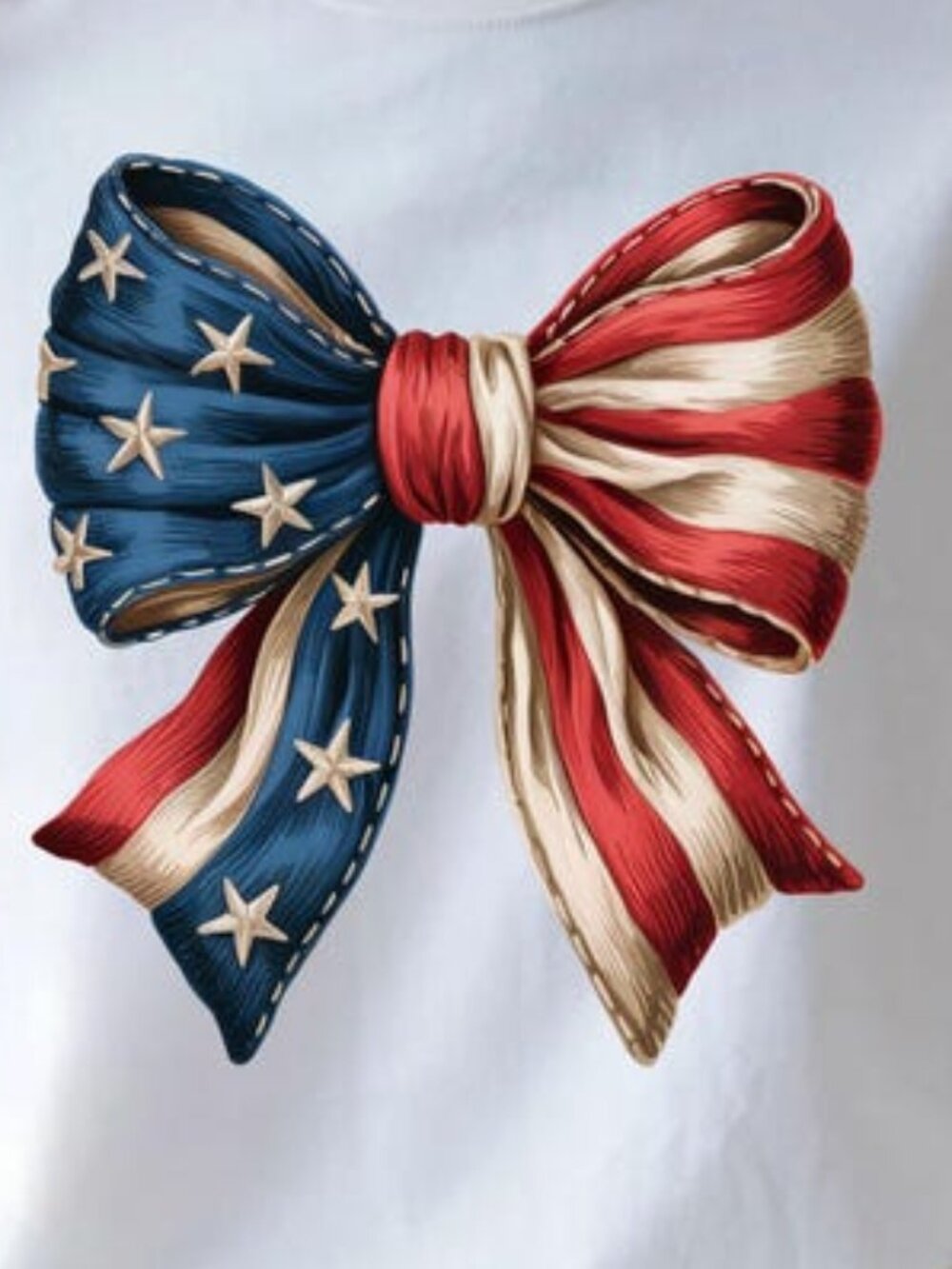 USA Coquette Bow T-Shirt, America Shirt, Patriotic Bow Shirt - Picture 2 of 4